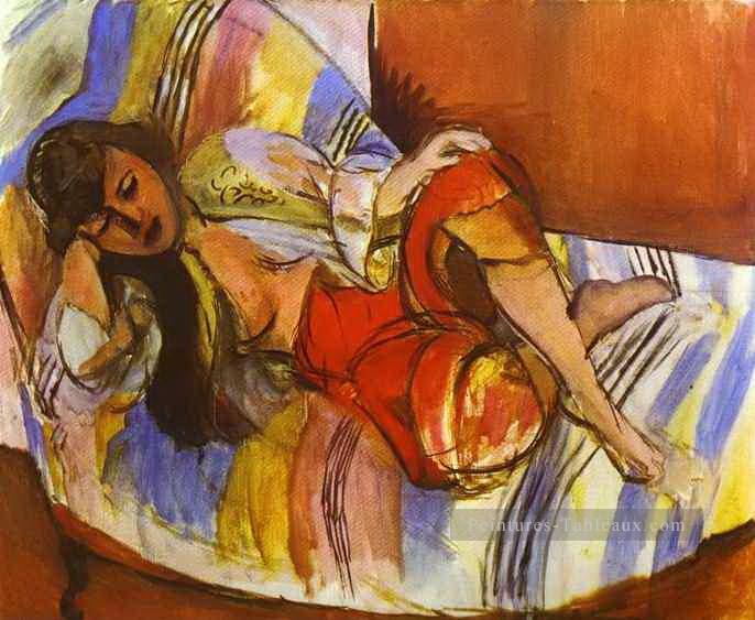 Odalisque 1923 fauvisme abstrait Henri Matisse Peintures à l'huile